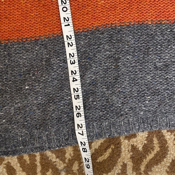 Northern Isles Wool blend chunky knit color block Sweater Womens XL warm Winter - Picture 7 of 8